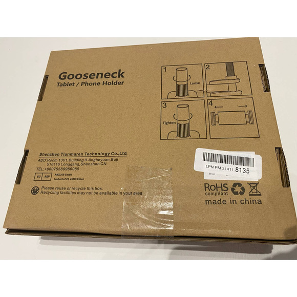 Lamicoll LS07 Gooseneck Phone Holder Mount Flexible Posable Adjustble Arm Black - Picture 2 of 2